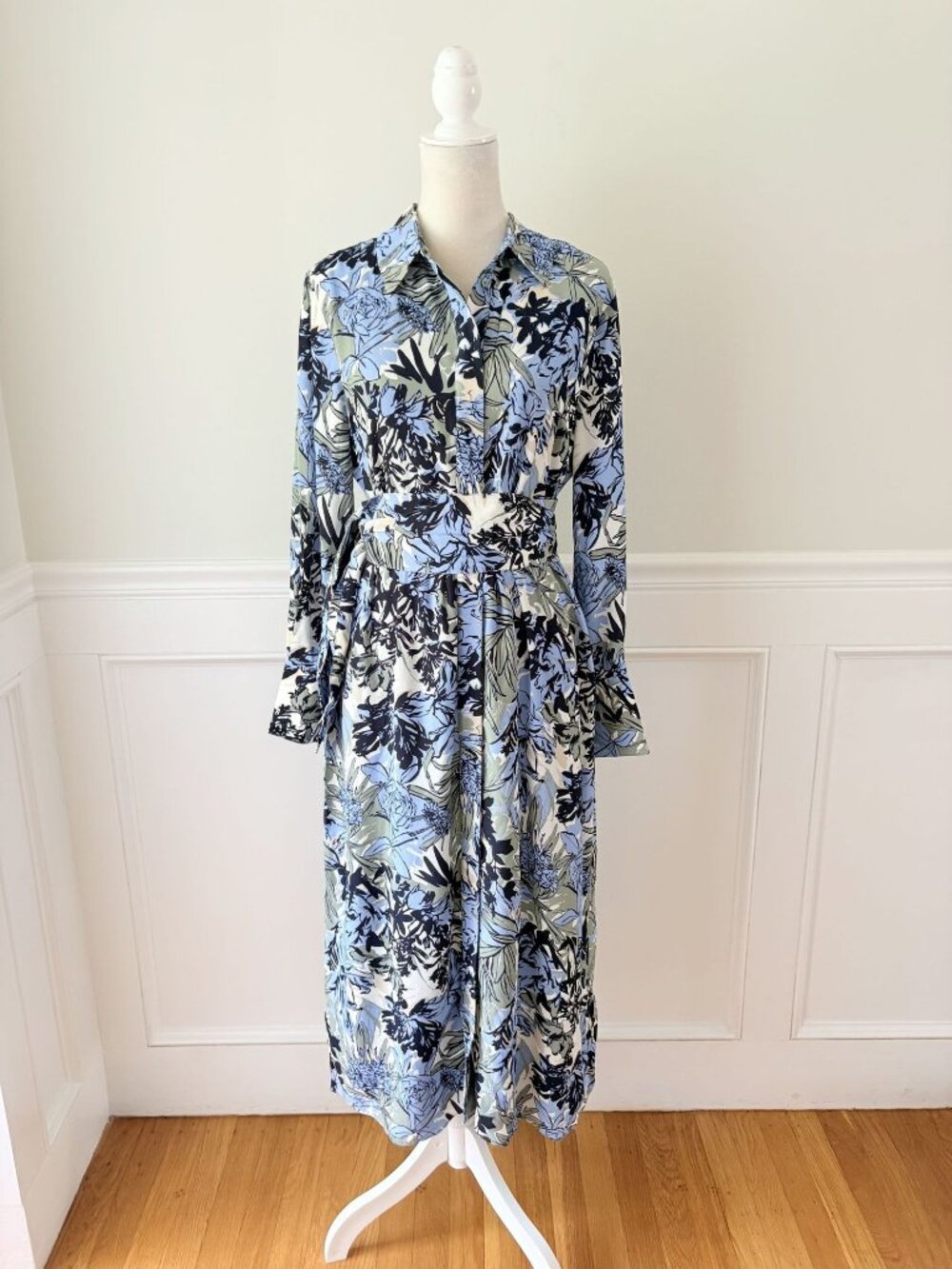 The Fold London Sirolo Dress NWT Belted Shirtdress US 8 UK 12